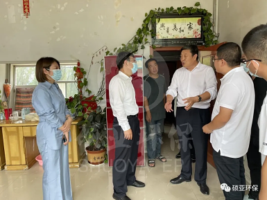生态环境部土壤生态环境司司长苏克敬等领导莅临隆化县视察硕亚环保项目