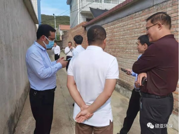 生態(tài)環(huán)境部、省、市、縣各級領導至我公司北方農(nóng)污治理示范項目參觀指導