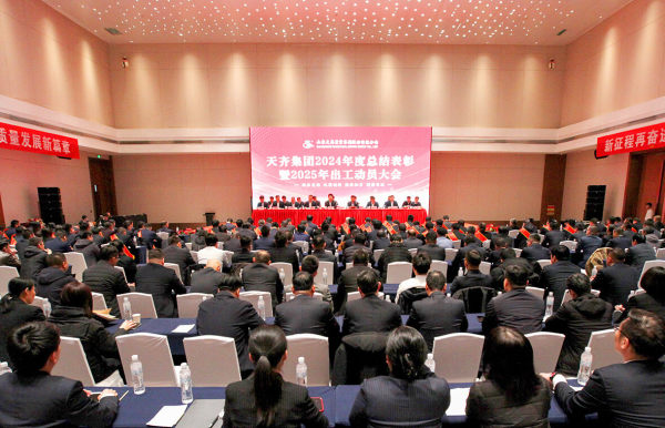 集团召开 2024 年度总结表彰暨 2025 年出工动员大会