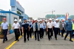 淄博区域总部宏程颐养综合体项目和幸福城１、２号公建项目迎全市观摩