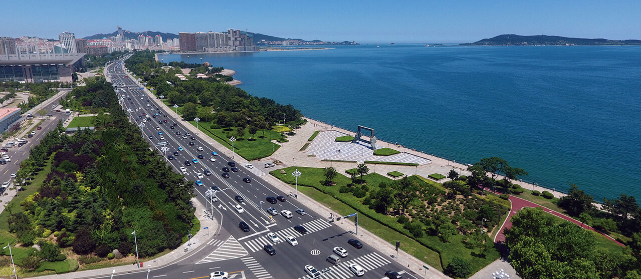 威海市海滨南路环境绿化美化工程（中国建设工程鲁班奖）