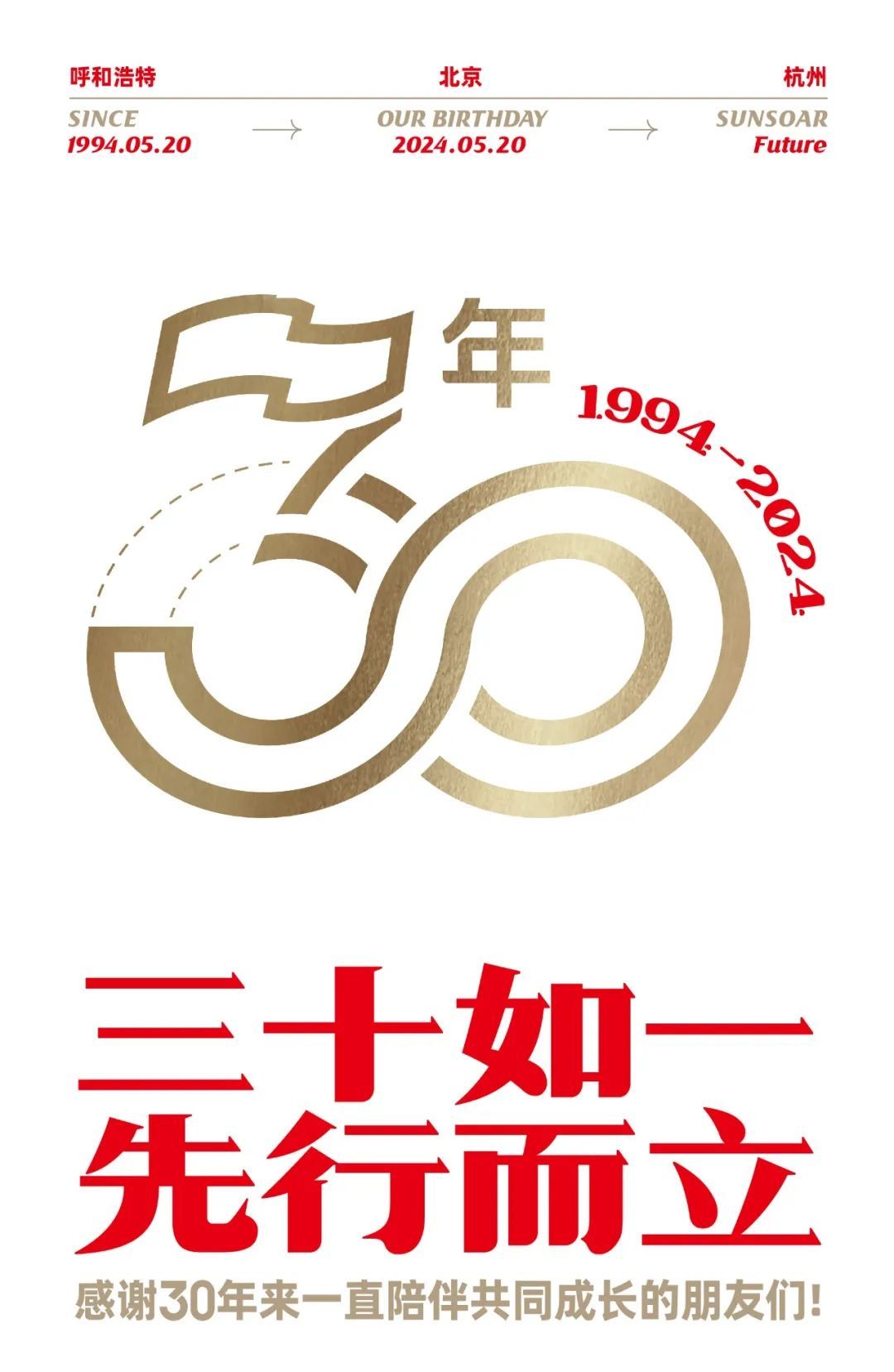 先行，三十年
