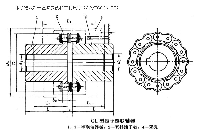 GL型滚子链联轴器