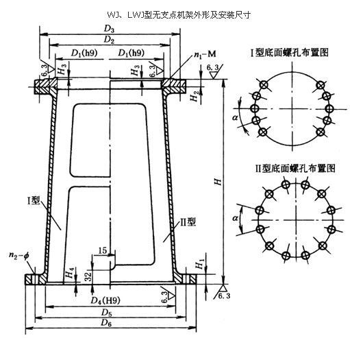 WJ、LWJ型无支点机架