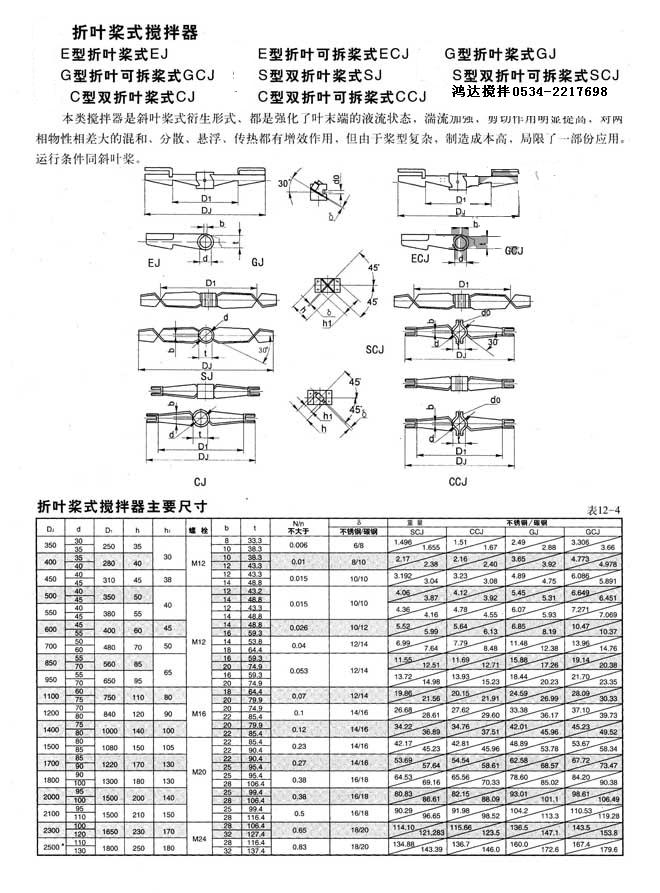 复叶式搅拌器