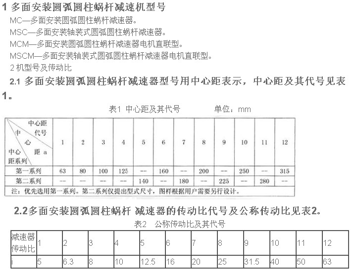 MC多面安装减速机