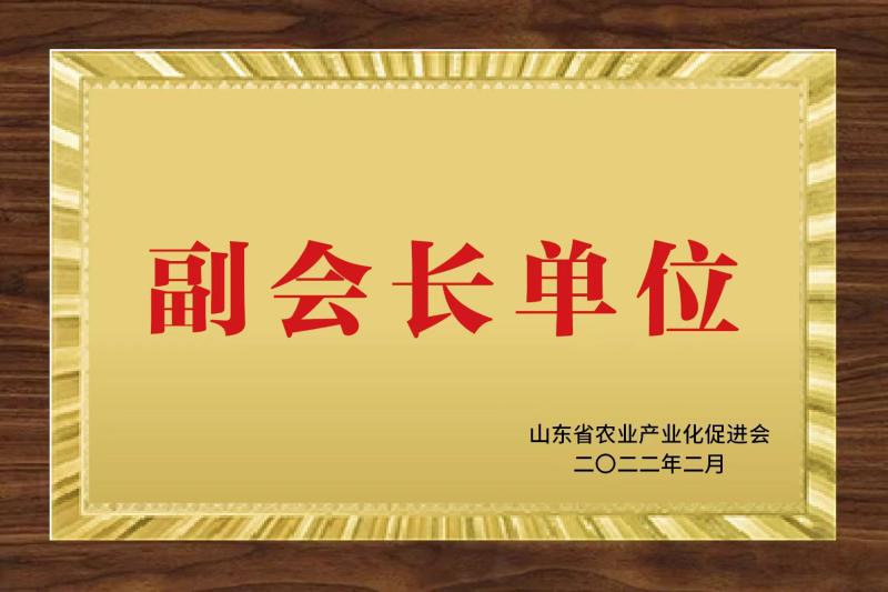 山东省农业产业化促进会副会长单位