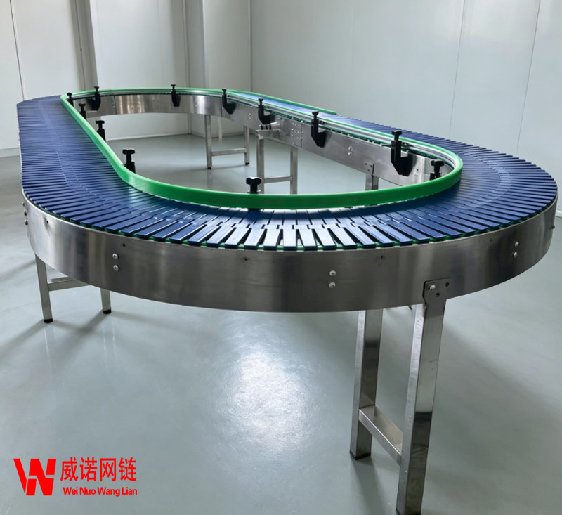 塑料链板环形输送线