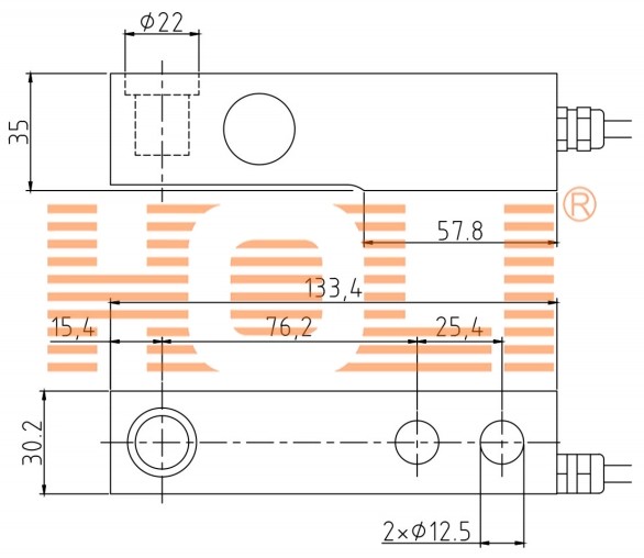 AS133 OIML/NTEP 剪切梁式称重传感器