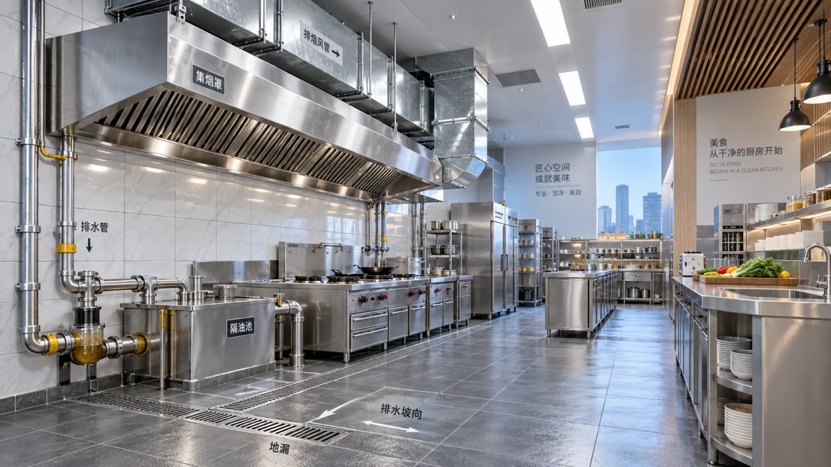 餐饮店做青州工装装修,排烟与排水应先解决什么? 餐饮店做青州工装装修,排烟与排水应先解决什么?