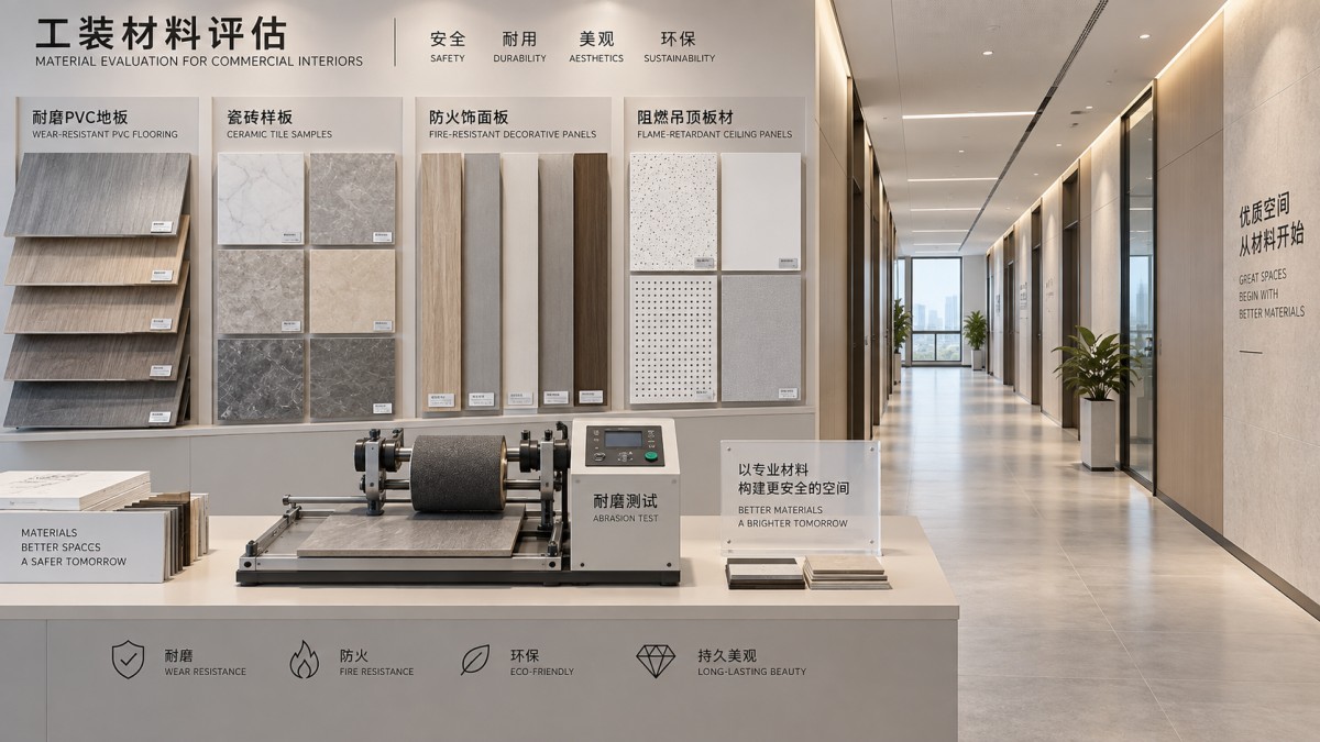 青州工装装修选材料时，耐磨与防火等级如何判断？