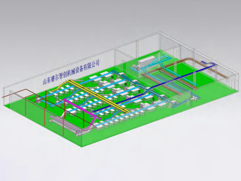 Intelligent meat cutting conveyor system integrated solution - Lamb intelligent segmentation conveyor