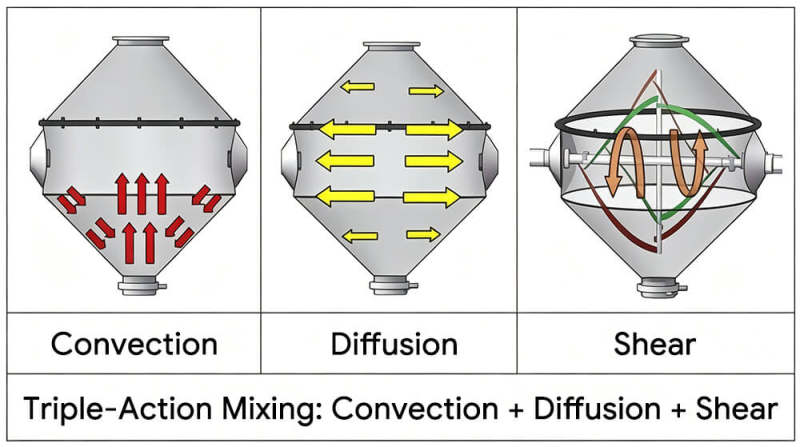 Double Cone Mixer (Integrated Ribbon Agitator)-1