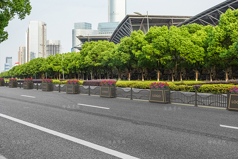 中央隔离花箱护栏