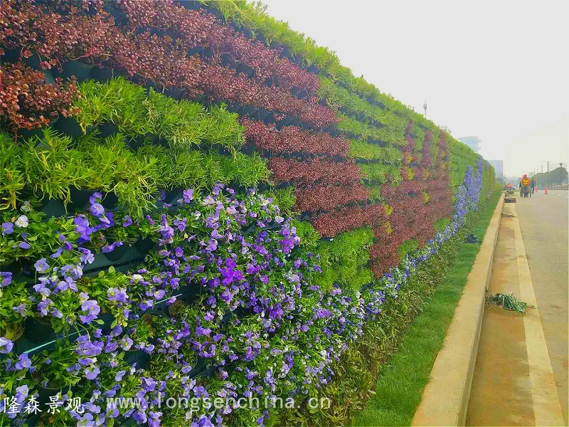 东升大桥景观提升工程--立体植物花墙