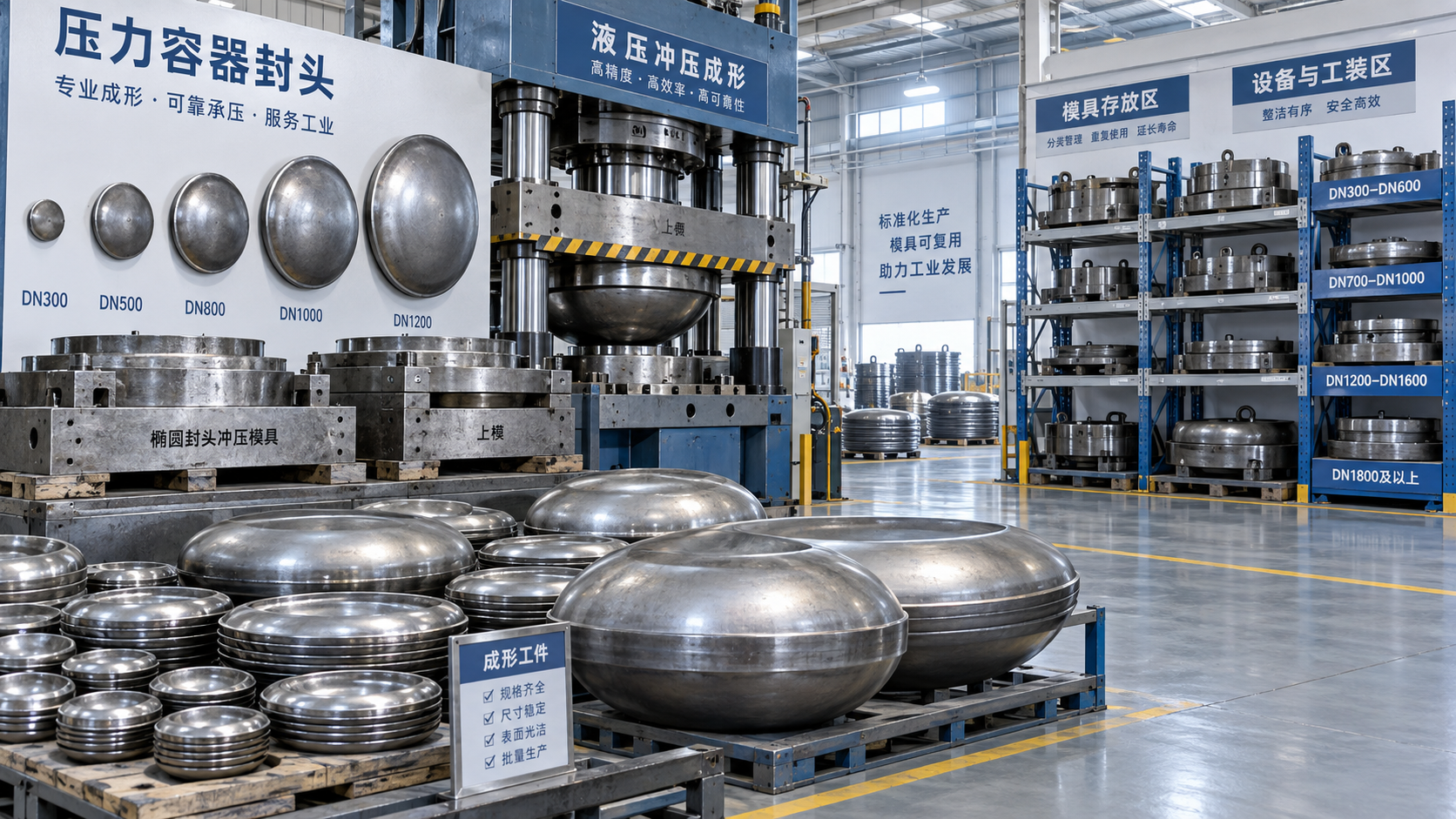 冲压压力容器封头适合哪些批量规格,模具费用如何分摊? 冲压压力容器封头适合哪些批量规格,模具费用如何分摊?