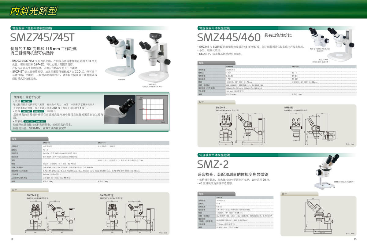 尼康体视显微镜 SMZ447 745 800N 1270 18 225全系列
