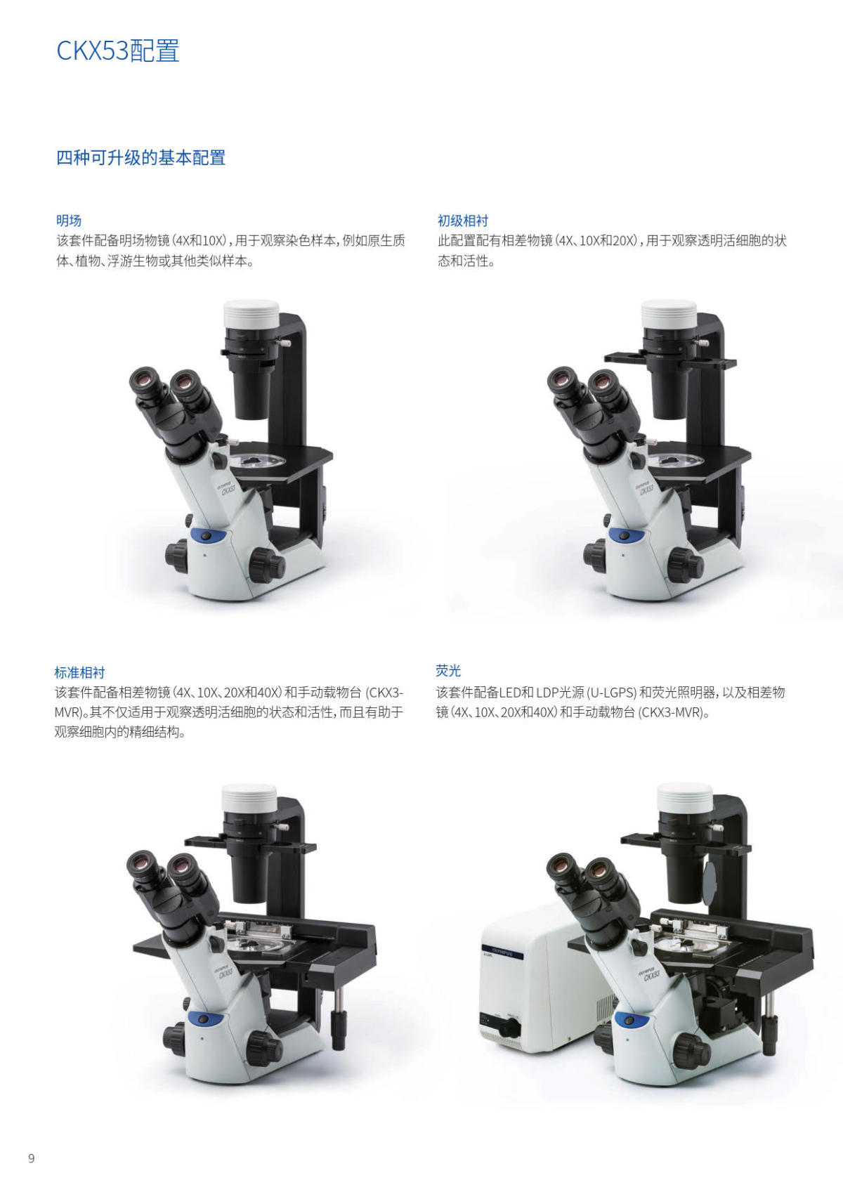 奥林巴斯倒置生物显微镜CKX53