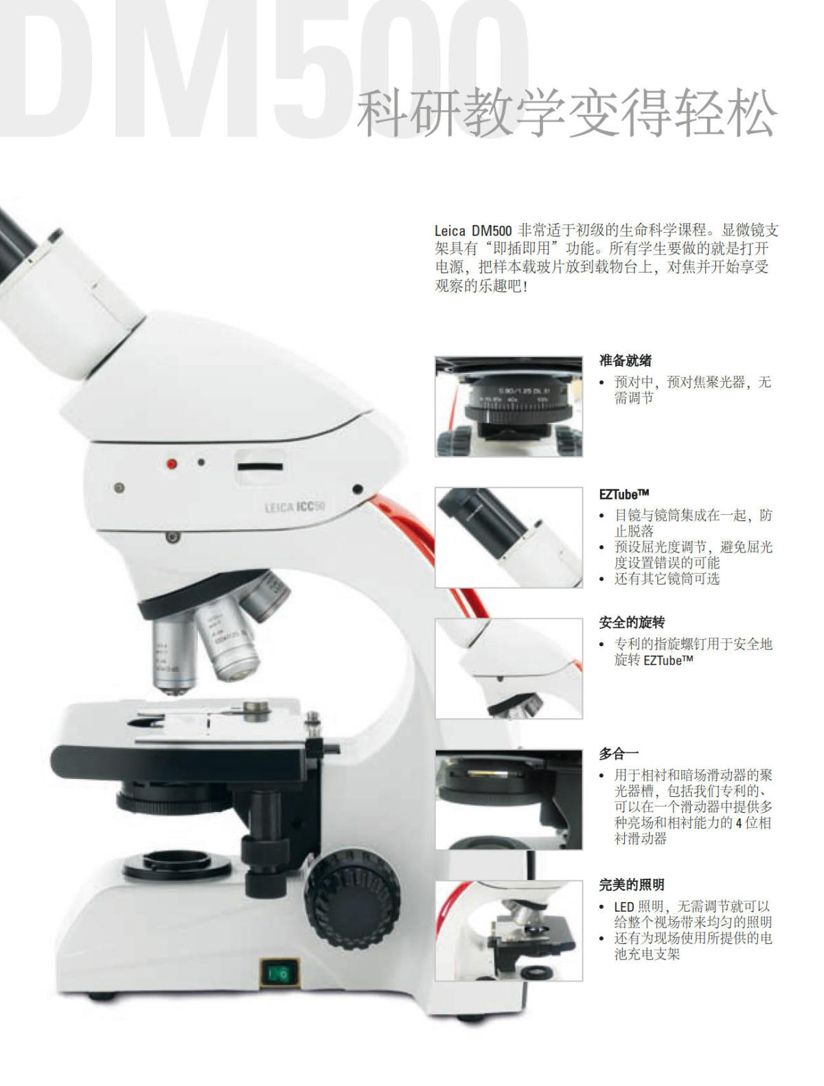 徕卡显微镜DM500&DM750