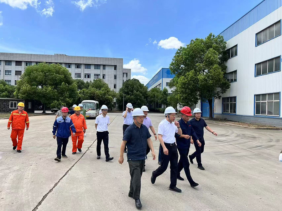 The deputy mayor of Jiangyin City and relevant leaders of the Jiangyin-Jingjiang Industrial Park visited our company for an inspection
