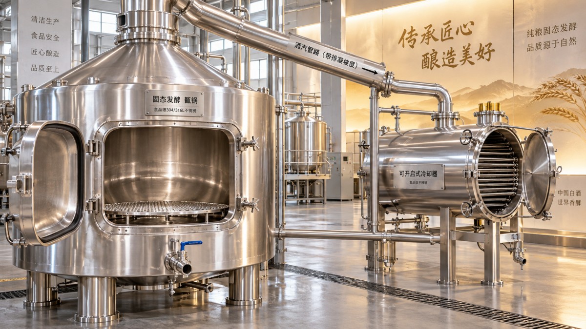 白酒固态发酵酿酒设备选型应重点检查哪些卫生死角 白酒固态发酵酿酒设备选型应重点检查哪些卫生死角