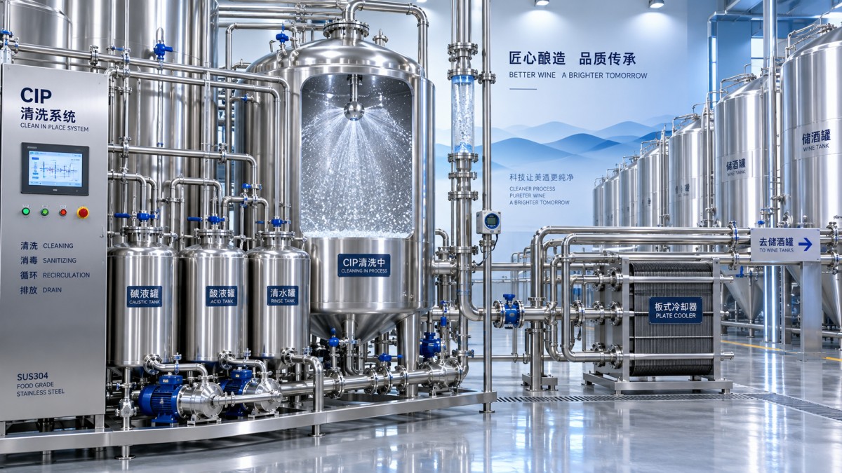 酿酒设备CIP清洗系统如何降低微生物污染概率 酿酒设备CIP清洗系统如何降低微生物污染概率