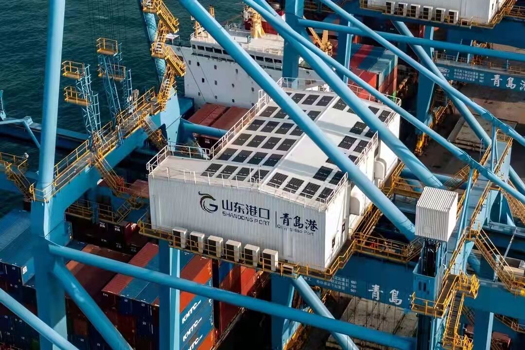 青島新前灣集裝箱碼頭0.76235 MW分布式光伏發(fā)電項目工程