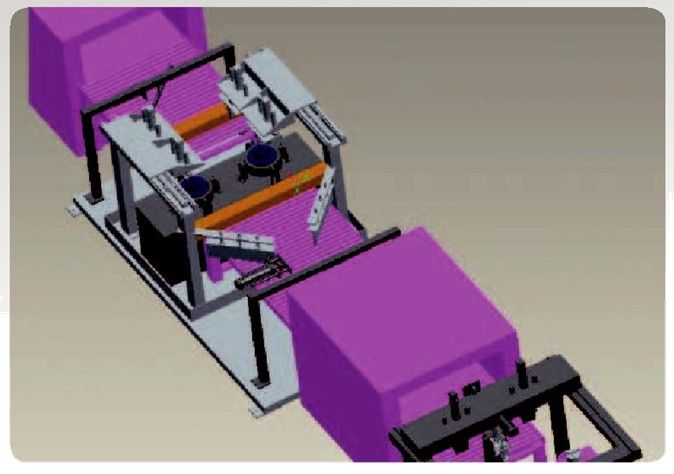 支重轮淬火机床双工位