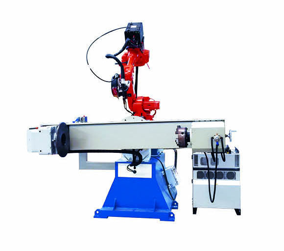 单工位双外部轴焊接机器人工作站