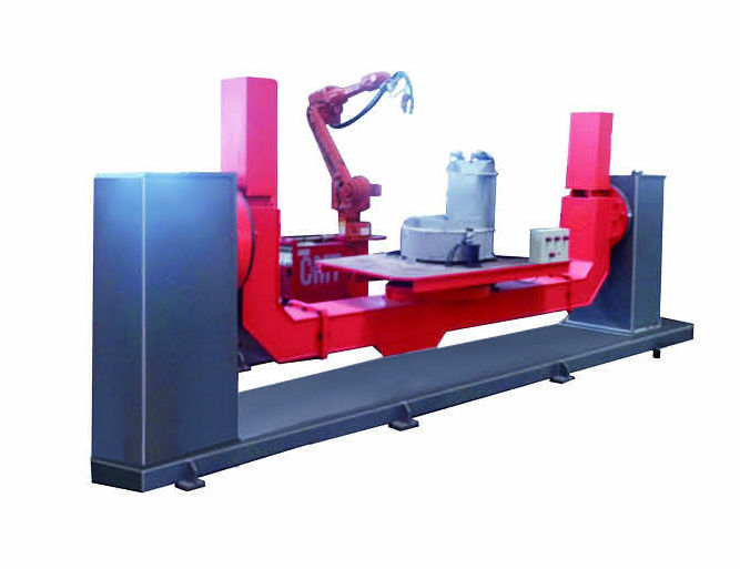 单工位双外部轴焊接机器人工作站