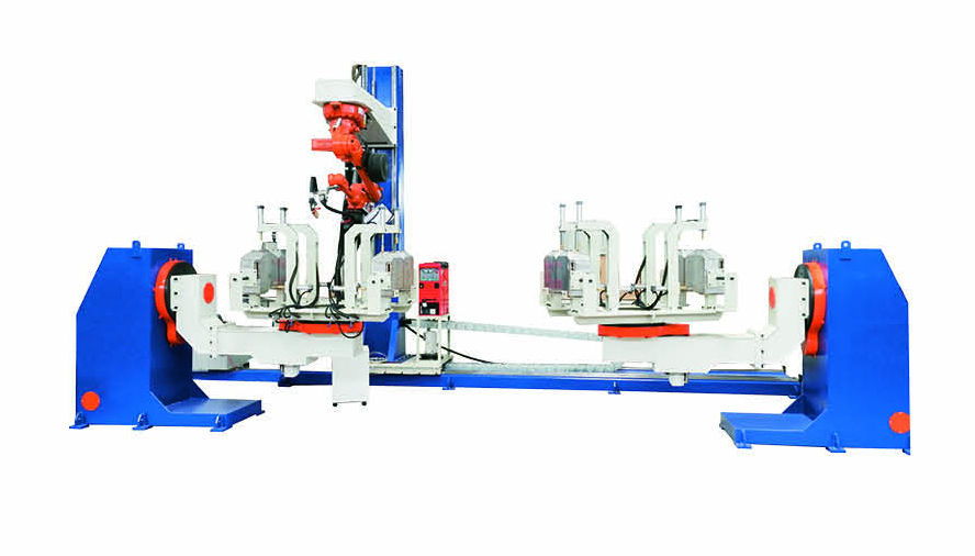 双工位六外部轴焊接机器人工作站