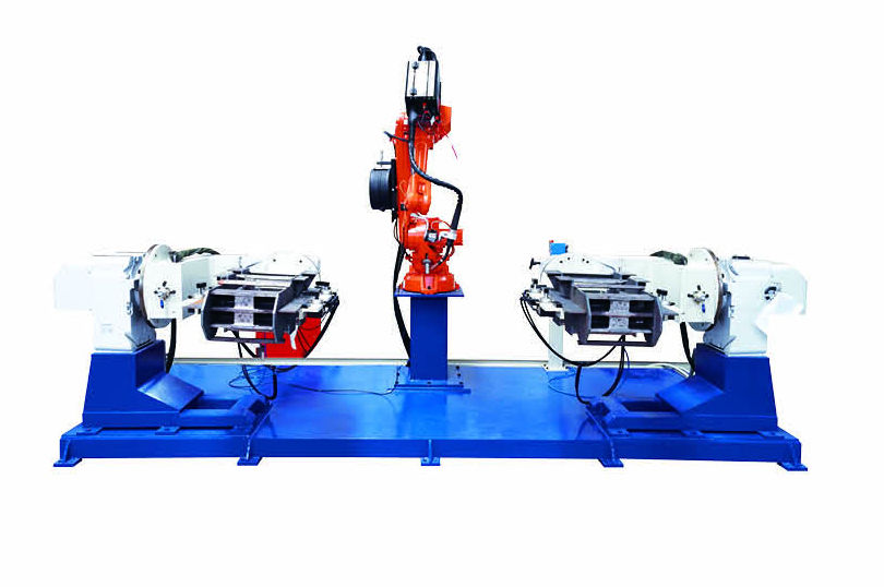 双工位四外部轴焊机器人工作站