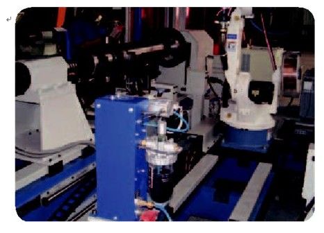 油缸双工位焊接机器人工作站