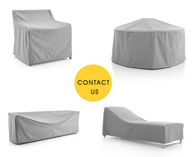 Las cubiertas de los muebles al aire libre del sofá redondo grande