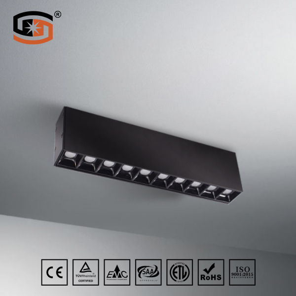 20W LED surface mounted black power coated finish