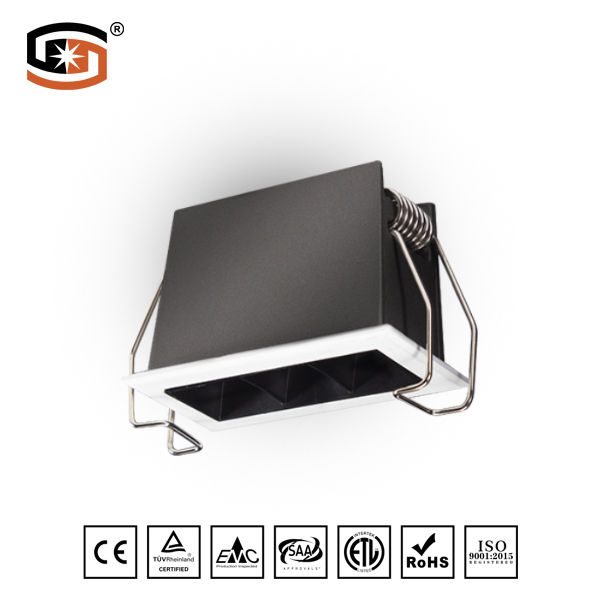 Sandy whtie frame+sandy grey housing recessed down