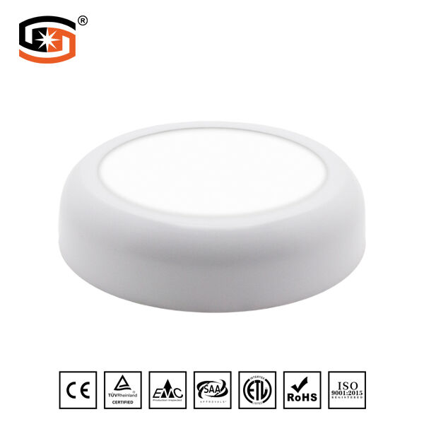 Arc-angle round led panel light