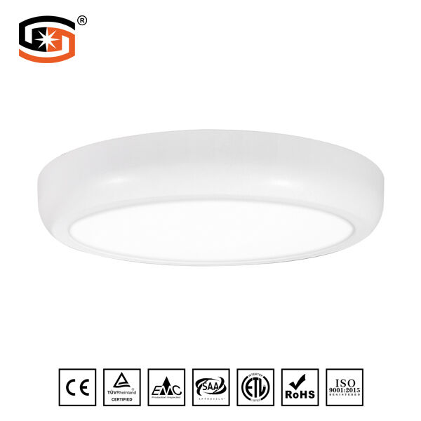 Arc-angle round led panel light