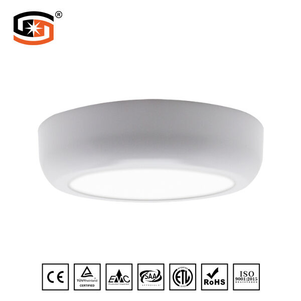 Arc-angle round led panel light