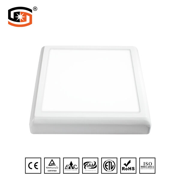 Arc-angle square led panel light