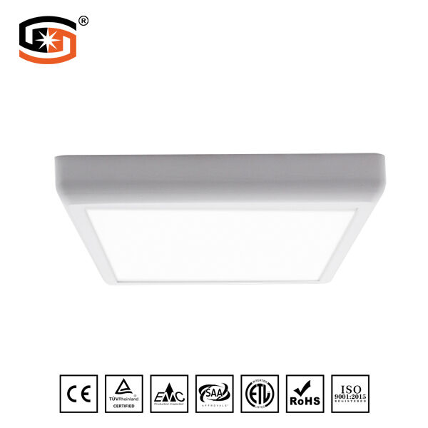 Arc-angle square led panel light