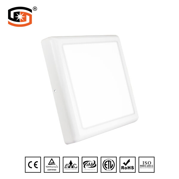 Arc-angle square led panel light