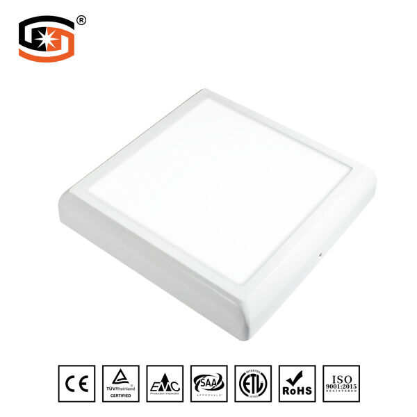 Arc-angle square led panel light