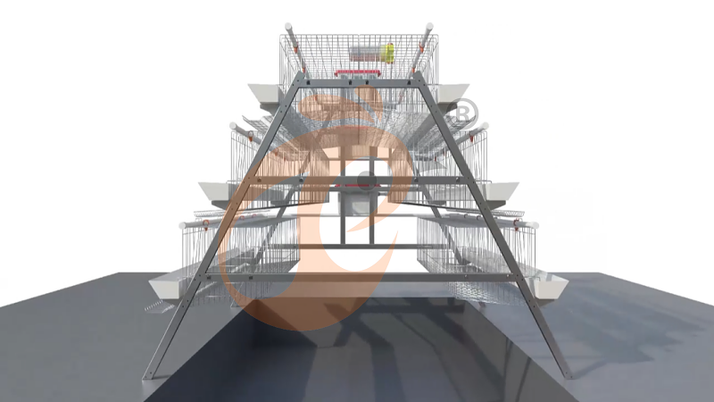 A Type 3 tiers 96 layer battery cage system (4)