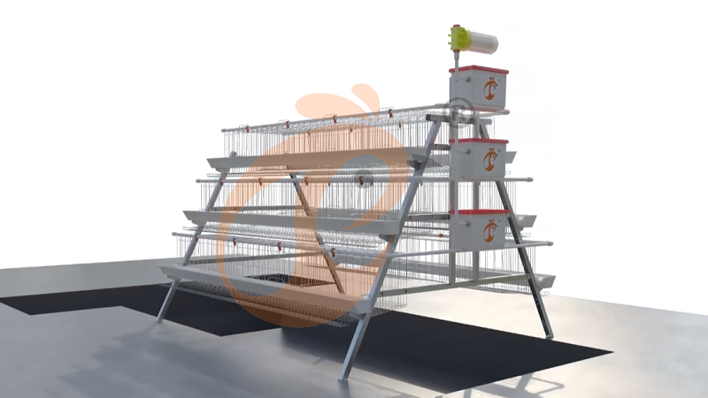 A Type 3 tiers 96 layer battery cage system (5)