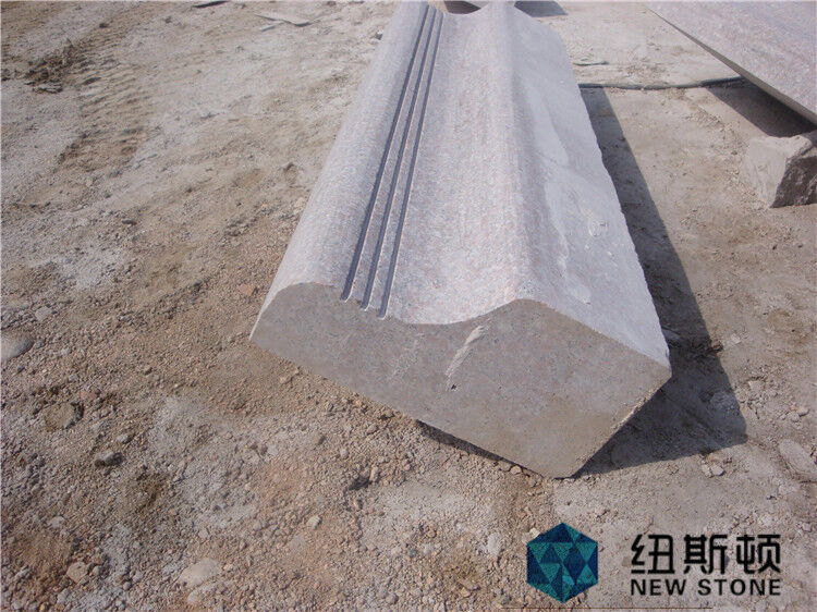 五莲红光面路沿石