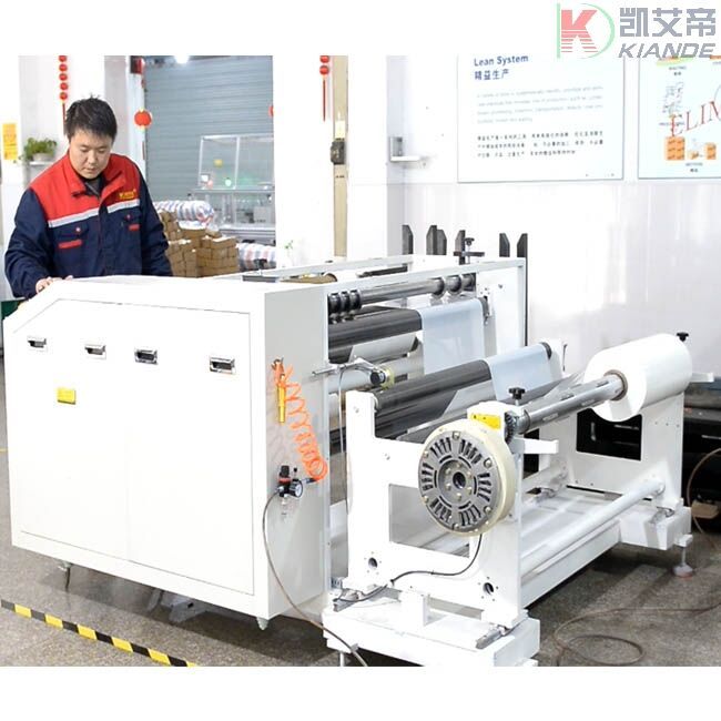Front view:MYLAR SLITTING MACHINE