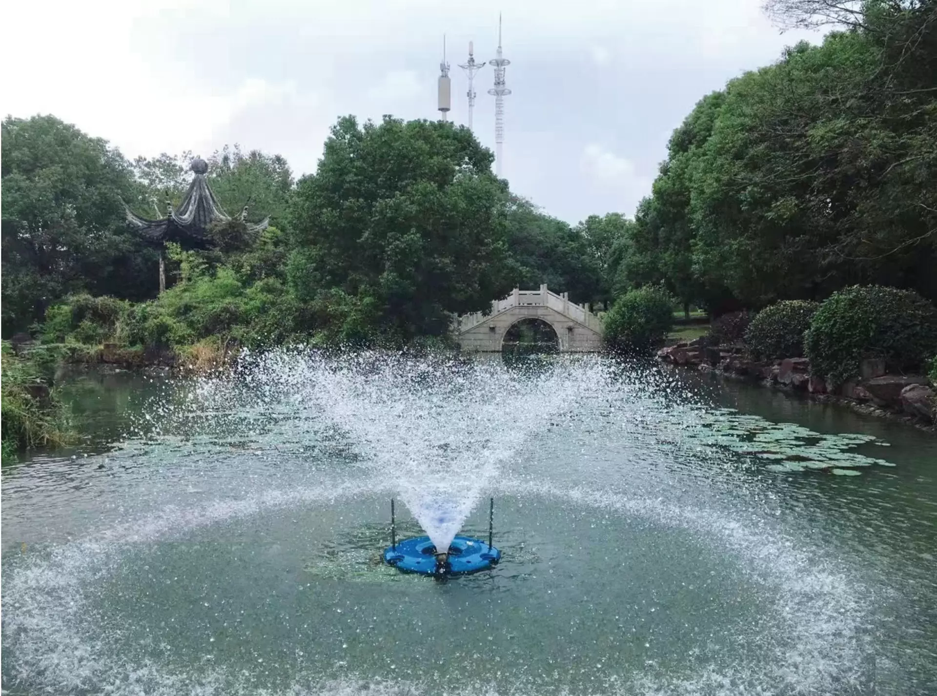 喷泉曝气