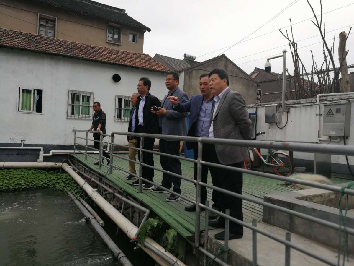 塘橋鎮(zhèn)領(lǐng)導(dǎo)一行參觀公司項目-碩亞環(huán)保