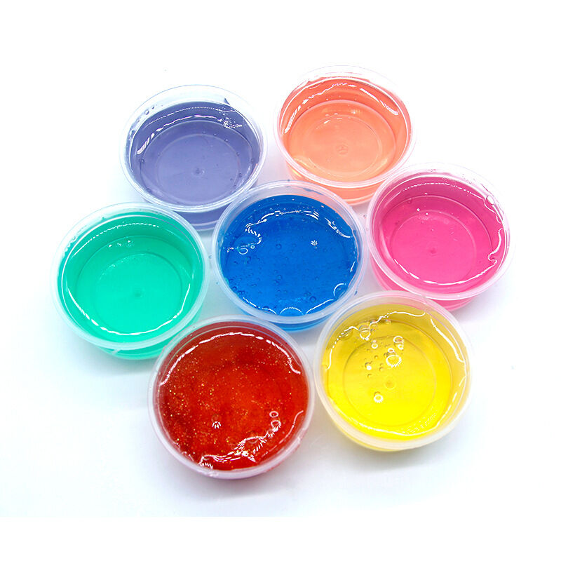 Children's Crystal Mud Set Liquid Glass Mud Customized Foaming Adhesive Crystal Mud 12 Colors OEM Custom